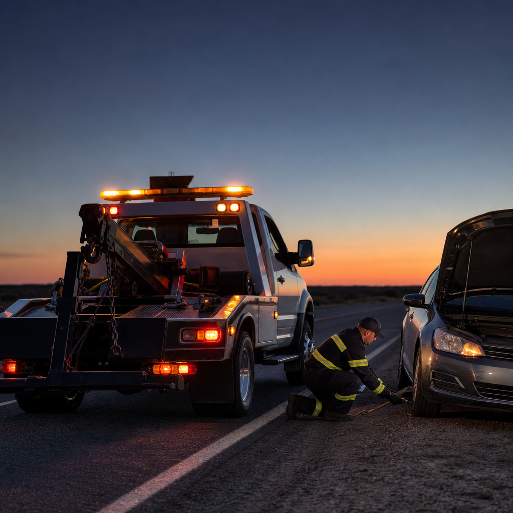 emergency towing help in West Palm Beach — 24-hour towing image in West Palm Beach